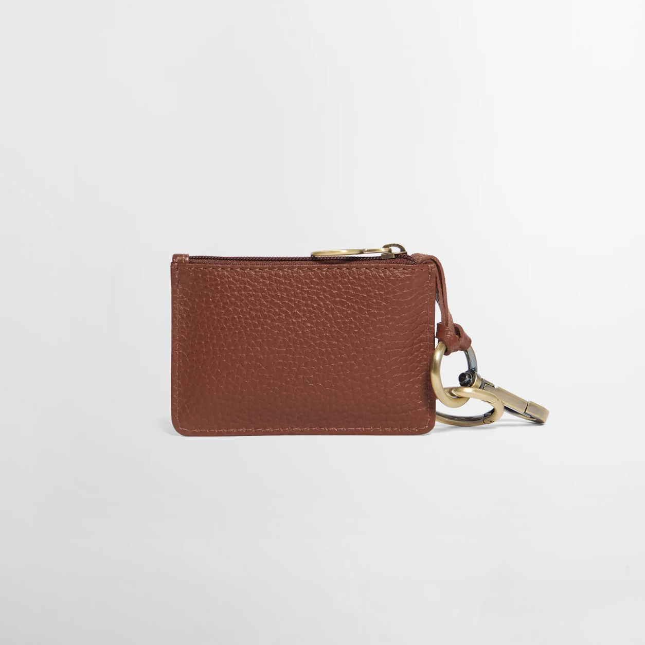 Barbour LEATHER COIN PURSE BAG CHARM Womens Purse Brown