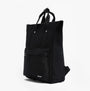 Barbour OLIVIA Womens Backpack Black side view showcasing adjustable straps and front pocket