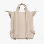 Barbour OLIVIA Womens Backpack Light Sand, back view showcasing adjustable straps and cotton material.