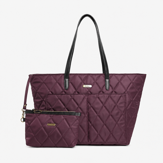 Barbour QUILTED Womens Tote Bag Fig