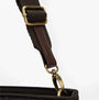 Barbour MINI QUILTED Womens Tote Bag Olive detail view of strap and fastening mechanism