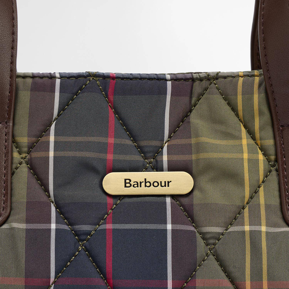 Barbour MINI QUILTED TOTE Womens Tote Bag Classic Tartan