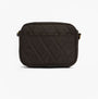 Barbour QUILTED Crossbody Bag Womens Olive front view showing quilted design and zip closure