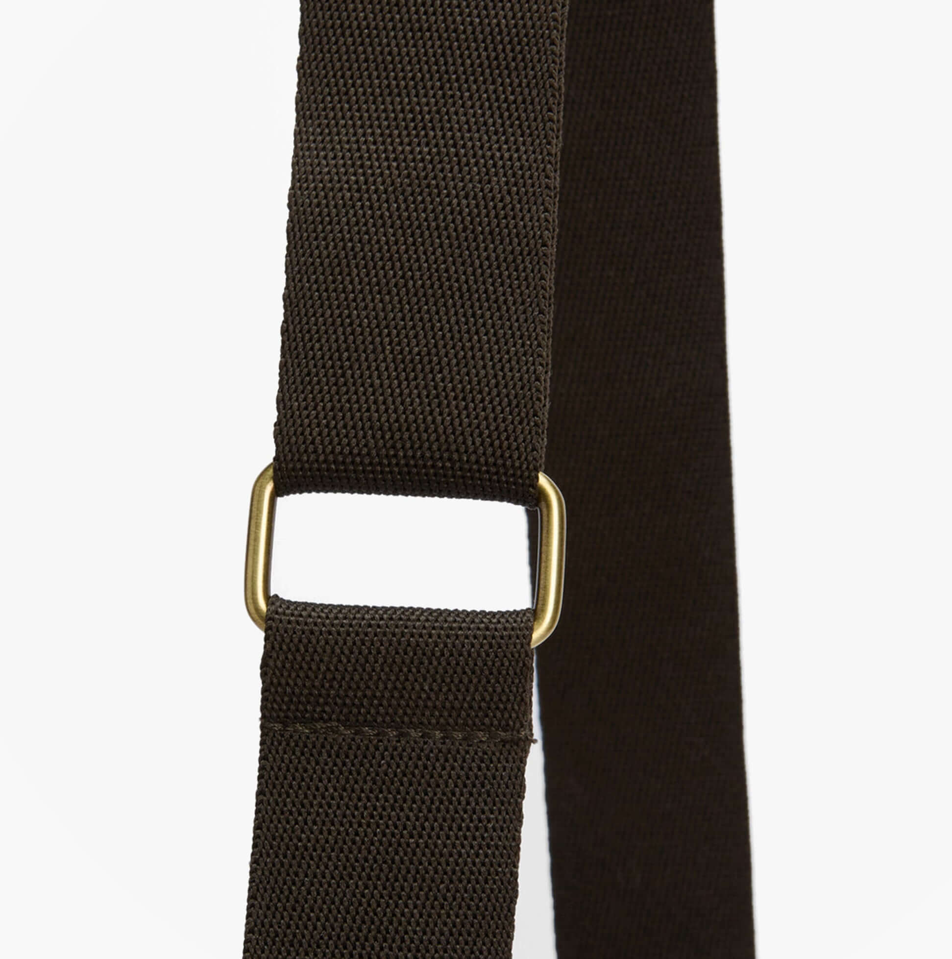 Barbour QUILTED Crossbody Bag Womens Olive strap detail view with gold hardware