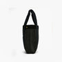 Barbour HEALY Tote Bag Womens Tote Bag Black/Ancient side view showcasing quilted design and handles.