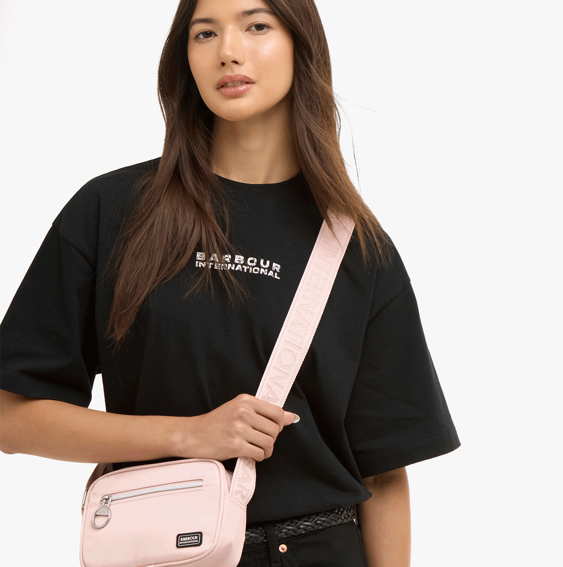 Barbour QUALIFY MICRO Womens Crossbody Bag Desert Pink