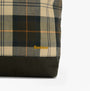 Barbour MYA PATCHWORK Tote Bag Womens Tote Bag Sage/Ancient close-up view showing plaid pattern and logo detail.
