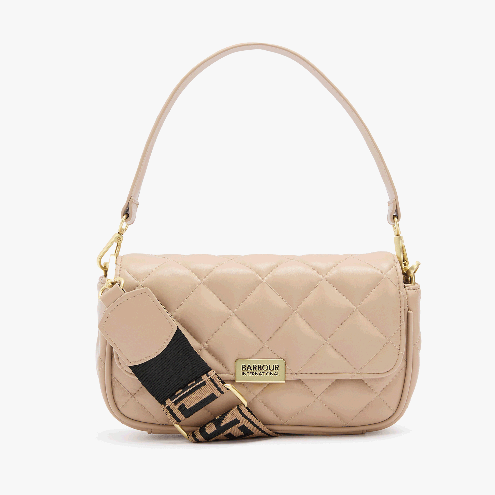 Barbour SOFT QUILT MINI SOHO Womens Crossbody Bag Camel
