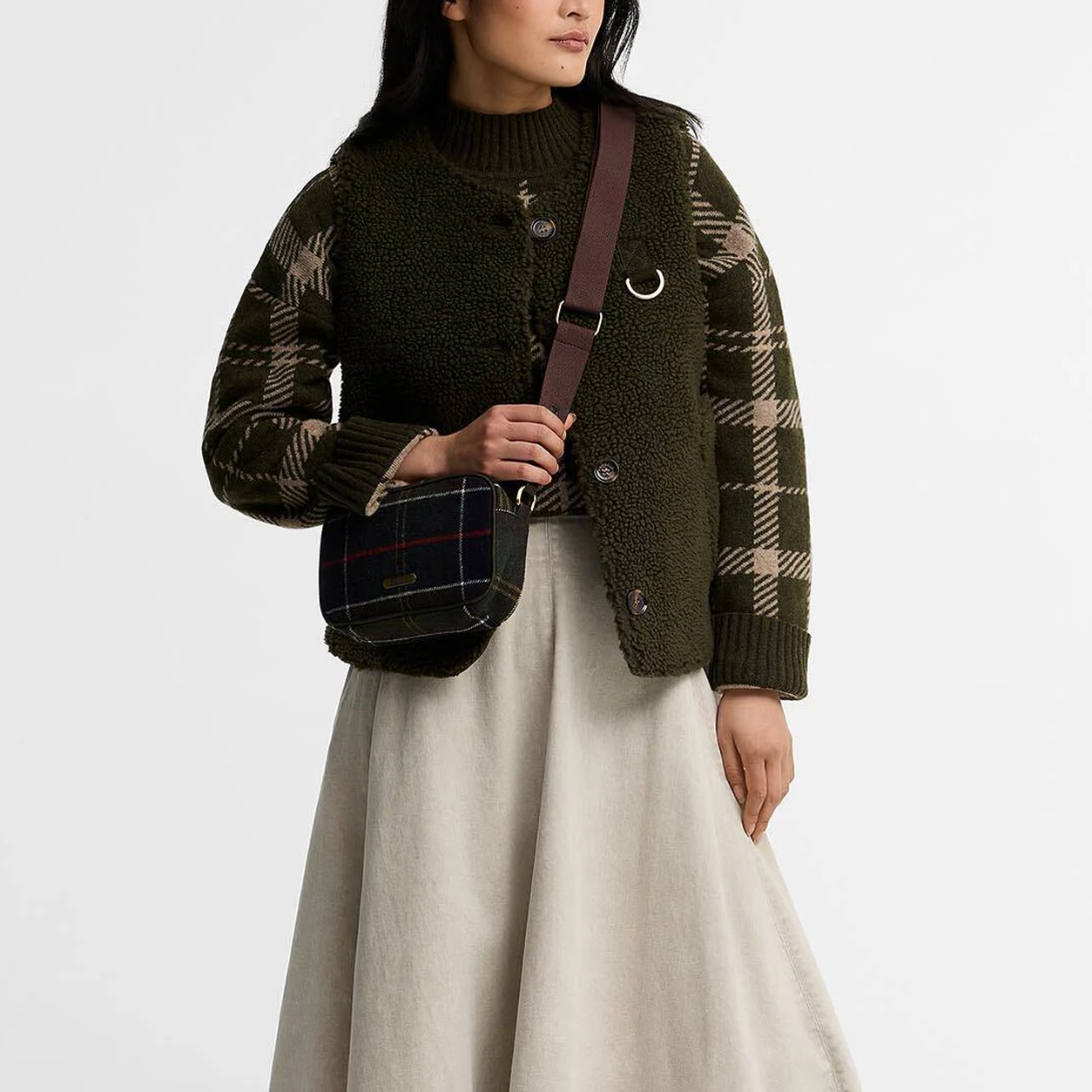 Barbour CONTIN TARTAN MINI CROSSBODY Womens Crossbody Bag Classic Tartan