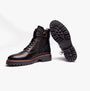 Barbour HEIDI Womens Boots Black side view showcasing leather upper and detailed sole.