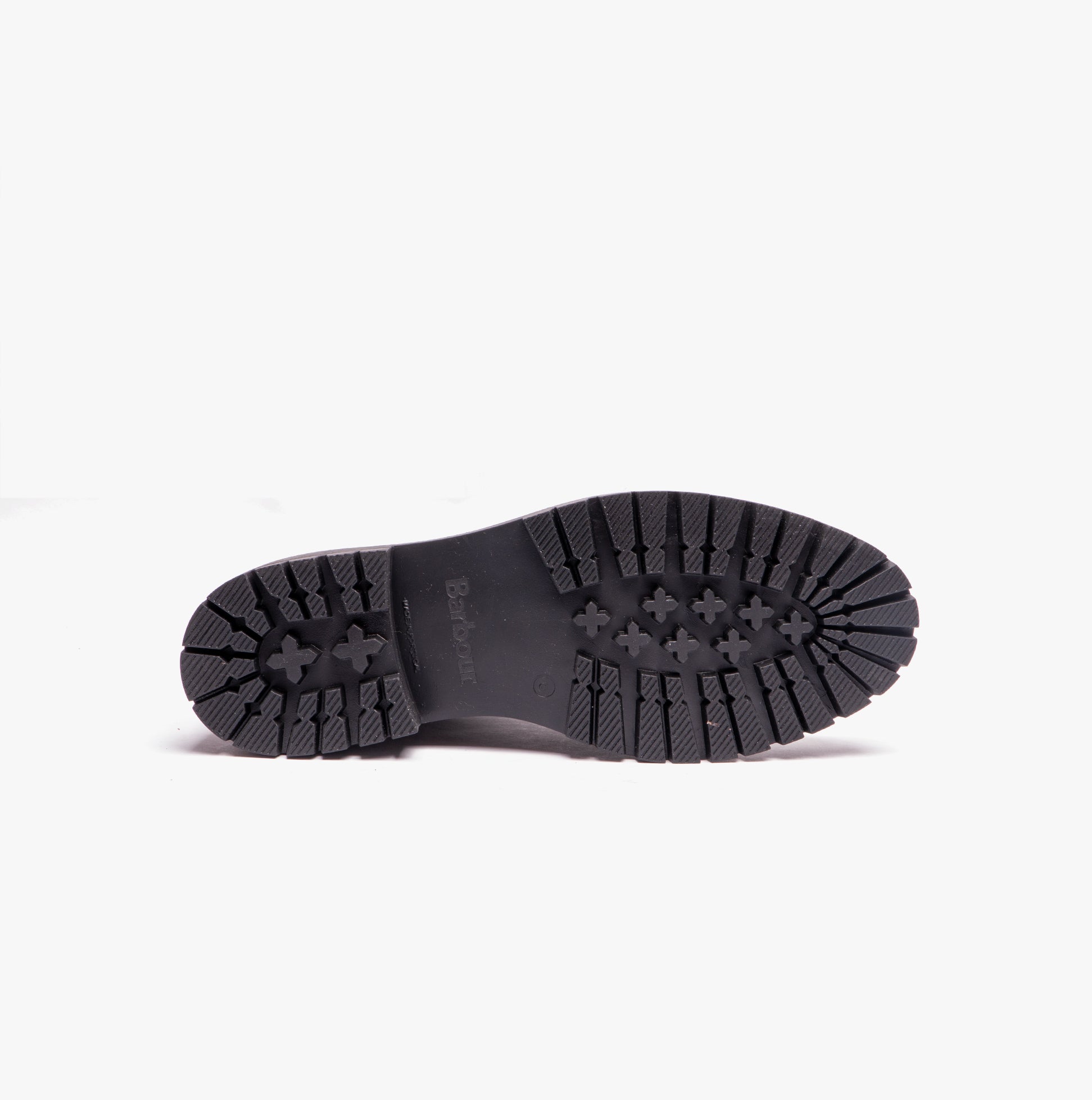 Barbour HEIDI Womens Boots Black bottom view showing tread and sole design