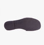 Barbour KINGHORN Womens Sandals Black bottom view showing flat sole design and textured surface.