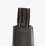 Barbour SIDNEIGH Womens Chelsea Boots Olive detail view of boot tag showing Barbour logo