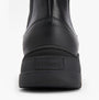 Barbour KLARA Womens Chelsea Boots Black detail view of the heel showing the logo and textured material