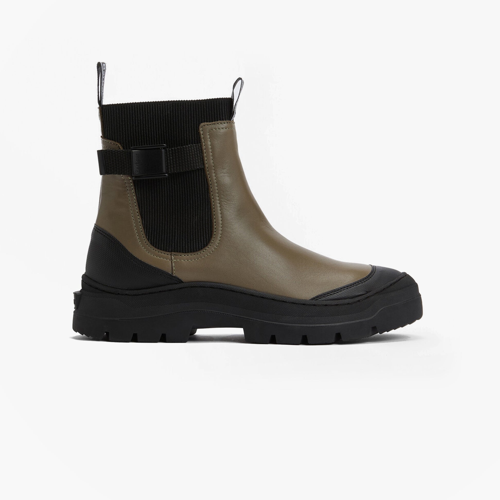 Barbour KLARA Womens Chelsea Boots Honey side view showcasing leather upper and rubber sole.