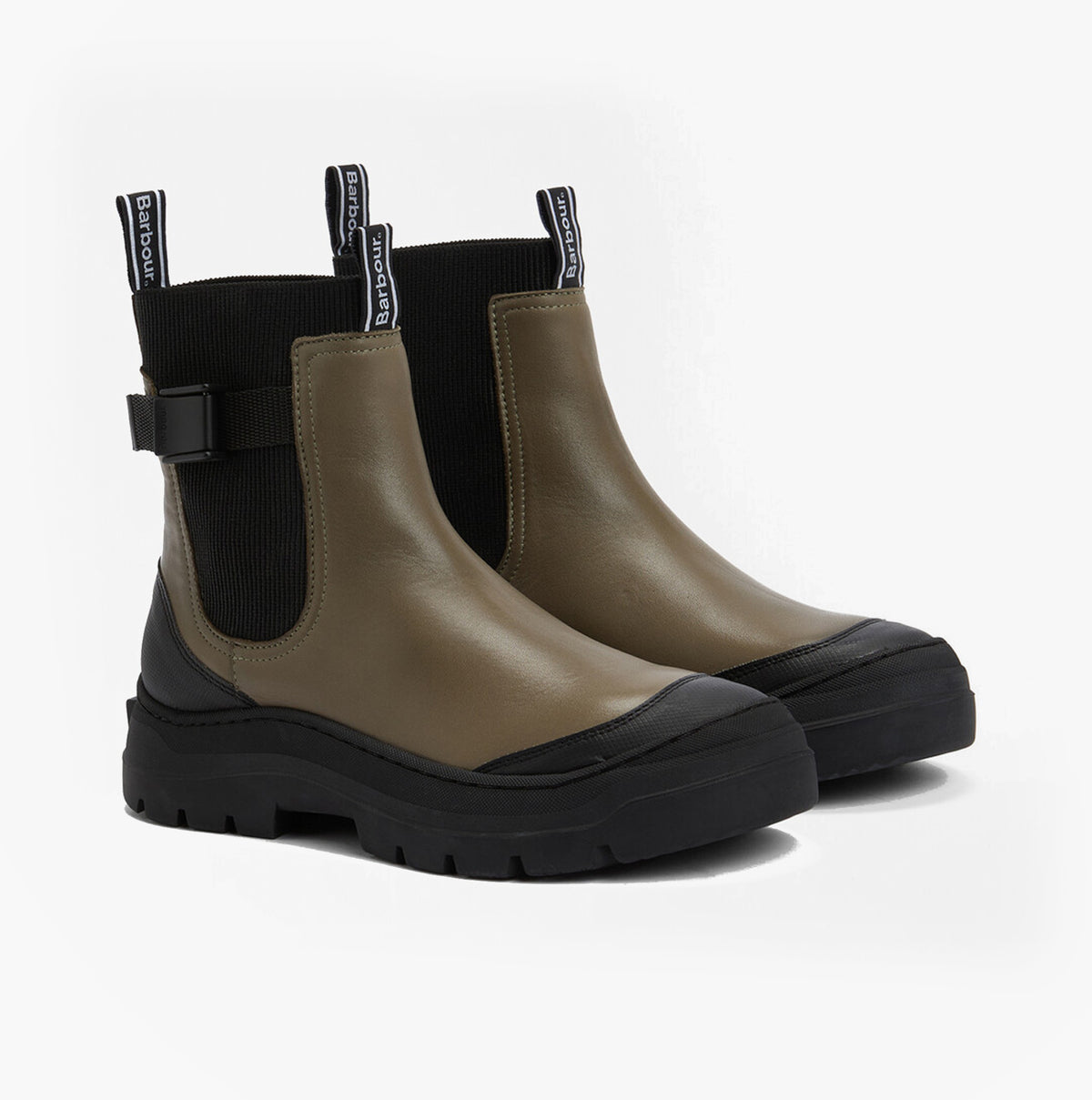Barbour KLARA Womens Chelsea Boots Honey side view showcasing leather upper and rubber sole details