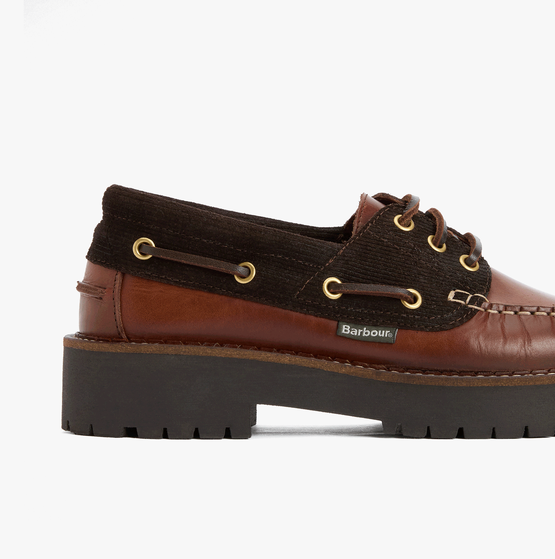 Barbour DARRAS Womens Boat & Deck Shoes Dark Brown