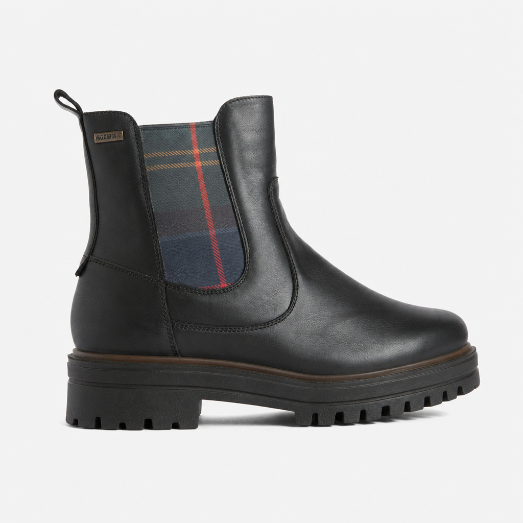 Barbour AMBERLEY Womens Chelsea Boots Black Leather