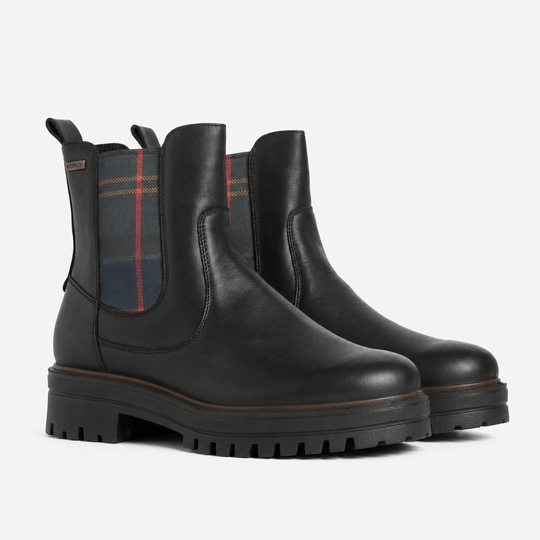 Barbour AMBERLEY Womens Chelsea Boots Black Leather
