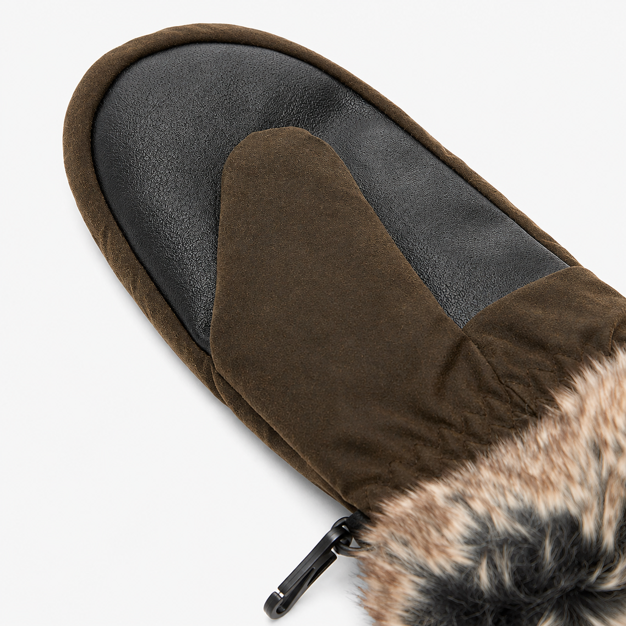 Barbour FUR TRIM Womens Gloves Olive