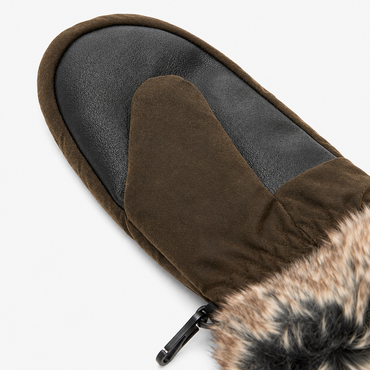Barbour FUR TRIM Womens Gloves Olive