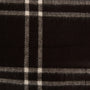 Barbour MALLORY BEANIE & WINDOWPANE SCARF Gift Set Womens Black close-up detail view of windowpane scarf fabric pattern.