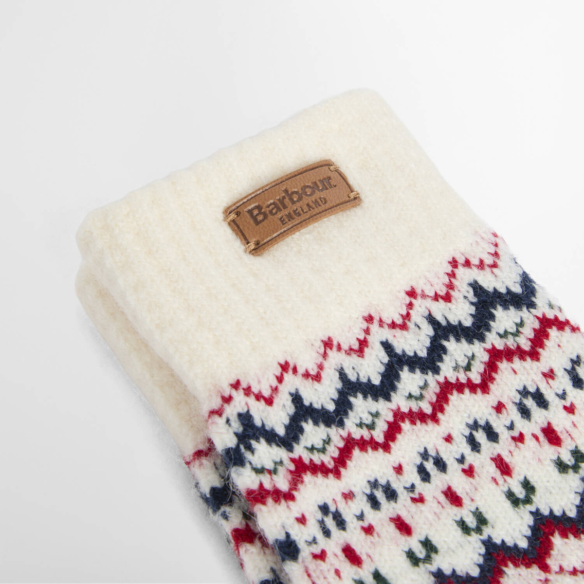 Barbour HOLLY BEANIE & GLOVES GIFT SET Womens Beanie Antique White