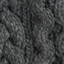Barbour PENSHAW Womens Pom-Pom Beanie Charcoal cable-knit detail view showcasing the textured dark gray yarn.