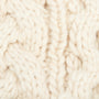 Barbour PENSHAW Womens Pom-Pom Beanie Blush Pink cable-knit structure detail view.