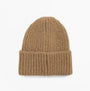 Barbour MERYL Womens Beanie Military Brown top view of knitted beanie in brown color