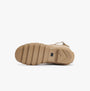 Barbour BEDE Womens Tall Wellies Sandstone bottom view showing rubber sole design and traction details.