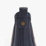 Barbour WILTON Womens Chelsea Wellies Navy/Hessian back view with pull tab detailing and logo embellishment.