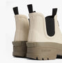Barbour NIMBUS Womens Chelsea Wellies Salt/Dusky Green back view showcasing elasticated side panels and rubber sole.