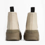 Barbour NIMBUS Womens Chelsea Wellies Salt/Dusky Green rear view showcasing ankle-height design and elasticated side panel.