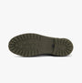 Barbour KIRKTON Womens Warm Lined Wellies Olive shoe sole view with rubber treads for stability and traction.
