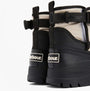 Barbour BRAYBOURN Womens Duck Boot Wellies Beige/Black rear view showcasing comfort and rubber material.