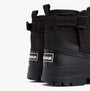 Barbour BRAYBOURN Womens Duck Boot Wellies Black side view showcasing rear design and logo details.