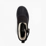 Barbour BRAYBOURN Womens Duck Boot Wellies Black top view showcasing the comfort lining and sleek design.