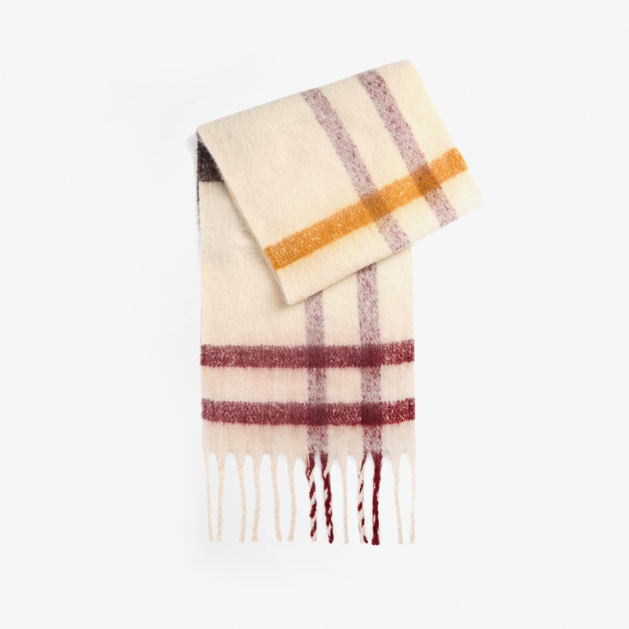 Barbour ISLA TARTAN BOUCLE Womens Regular Ecru Muted Tartan