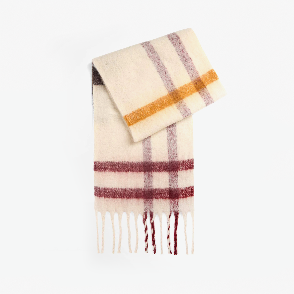 Barbour ISLA TARTAN BOUCLE Womens Regular Ecru Muted Tartan