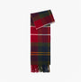 Barbour DEANNA TARTAN Womens Winter Winterberry Tartan front view showing red and green tartan pattern.