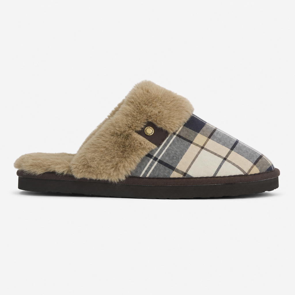 Barbour CLAUDIA TARTAN Womens Mules Birchwood Dress Tartan