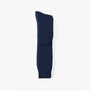 Barbour WELLINGTON KNEE Sock Womens Socks Navy side view displaying fabric texture and design features.