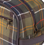 Barbour TARTAN Mens Wash Bag Classic Tartan detail view showing zip and plaid design.
