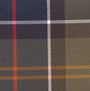 Barbour TARTAN Mens Wash Bag Classic Tartan fabric close-up view with classic plaid pattern.