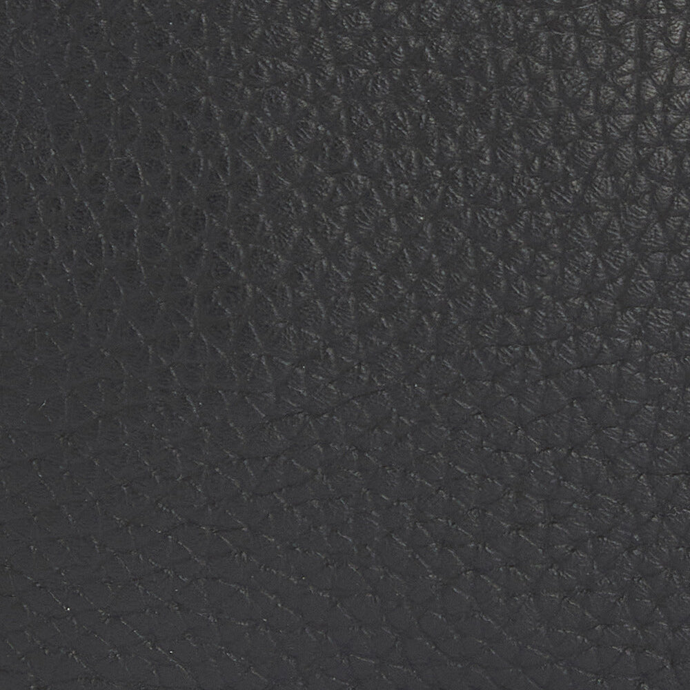 Barbour HIGHGATE LEATHER Mens Wash Bag Black detail view of leather texture