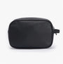 Barbour BLACKWALL Mens Wash Bag Black front view showing zip closure and lightweight design
