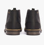 Barbour READHEAD Mens Boots Black rear view, leather chukka boots with rubber sole and round toe.