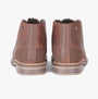 Barbour READHEAD Mens Chukka Boots Tan rear view showcasing the leather and rubber sole detail.