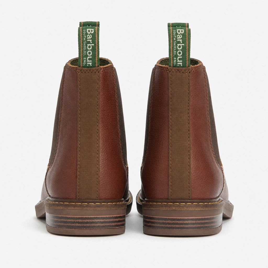 Barbour FARSLEY Mens Chelsea Boots Teak